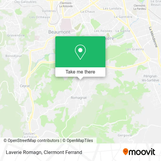 Laverie Romagn map