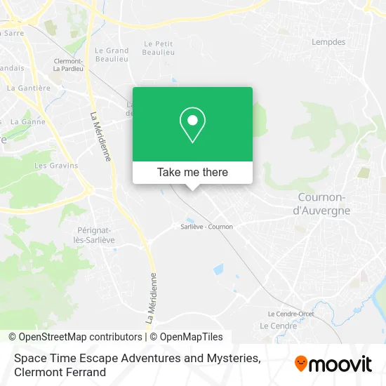 Space Time Escape Adventures and Mysteries map