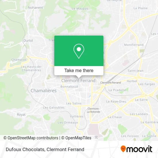 Dufoux Chocolats map