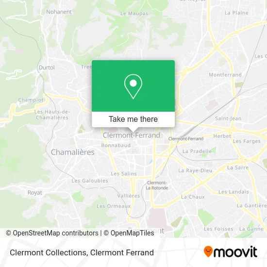 Clermont Collections map