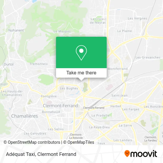 Adéquat Taxi map