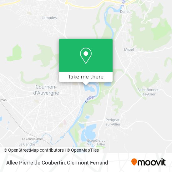 Allée Pierre de Coubertin map