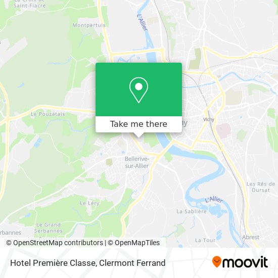 Hotel Première Classe map
