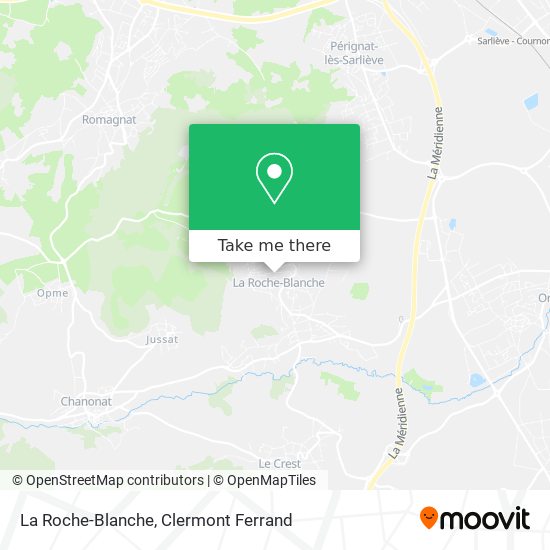 La Roche-Blanche map