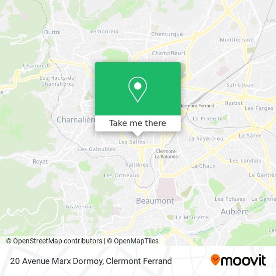 20 Avenue Marx Dormoy map