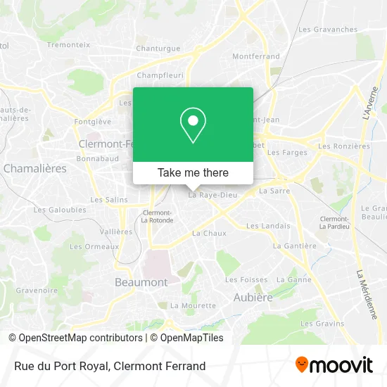 Rue du Port Royal map