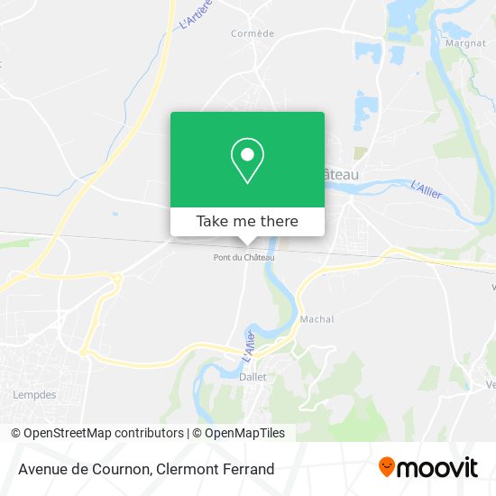Avenue de Cournon map
