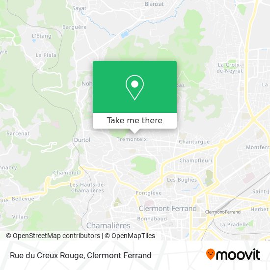 Rue du Creux Rouge map