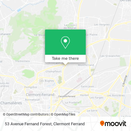 53 Avenue Fernand Forest map