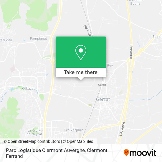 Parc Logistique Clermont Auvergne map