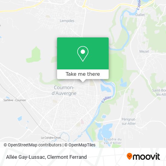 Allée Gay-Lussac map