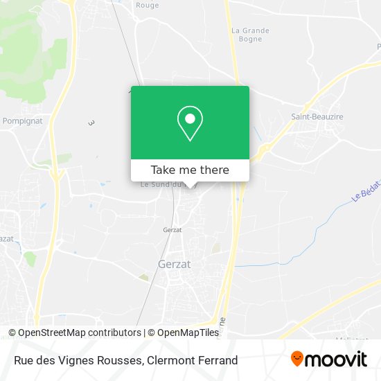 Rue des Vignes Rousses map