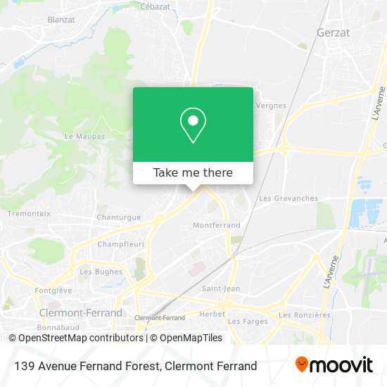 139 Avenue Fernand Forest map