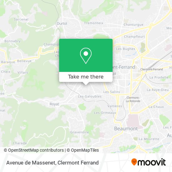 Avenue de Massenet map