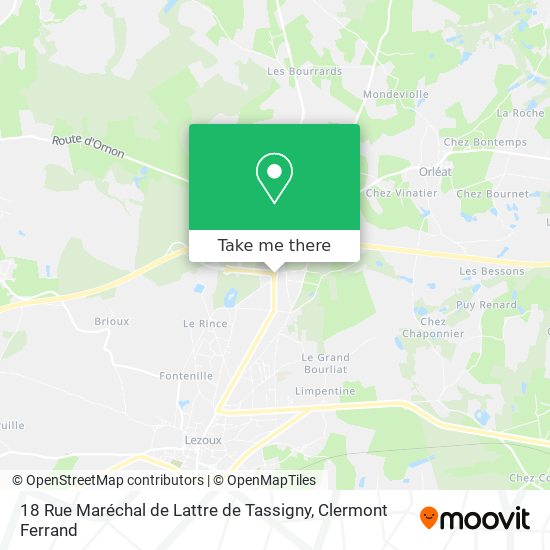18 Rue Maréchal de Lattre de Tassigny map