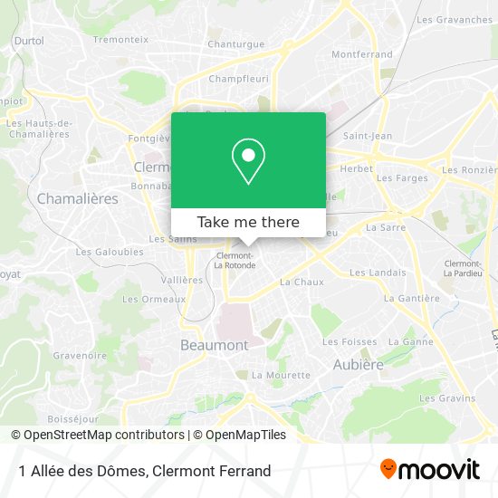 1 Allée des Dômes map