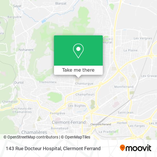 143 Rue Docteur Hospital map