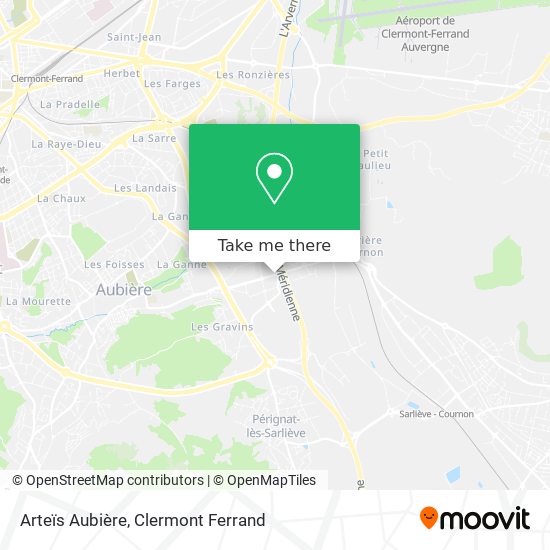 Arteïs Aubière map