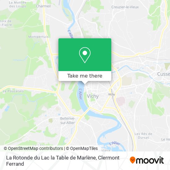 La Rotonde du Lac la Table de Marlène map
