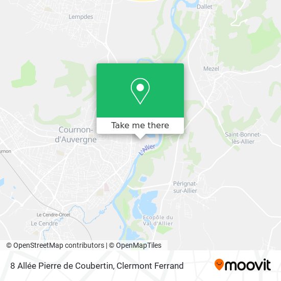 8 Allée Pierre de Coubertin map