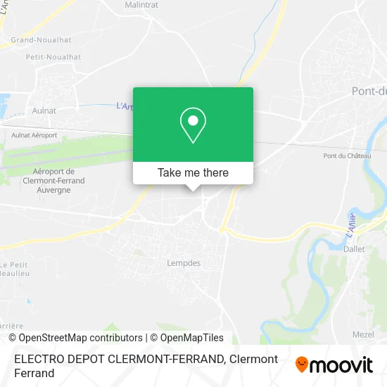 ELECTRO DEPOT CLERMONT-FERRAND map