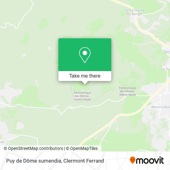 Puy de Dôme sumendia map