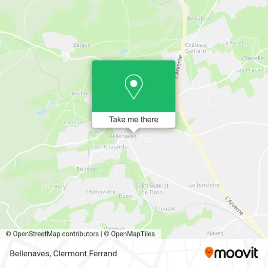 Bellenaves map