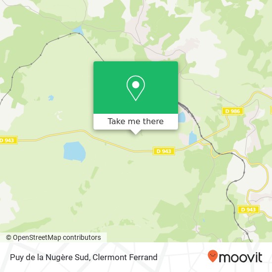 Mapa Puy de la Nugère Sud