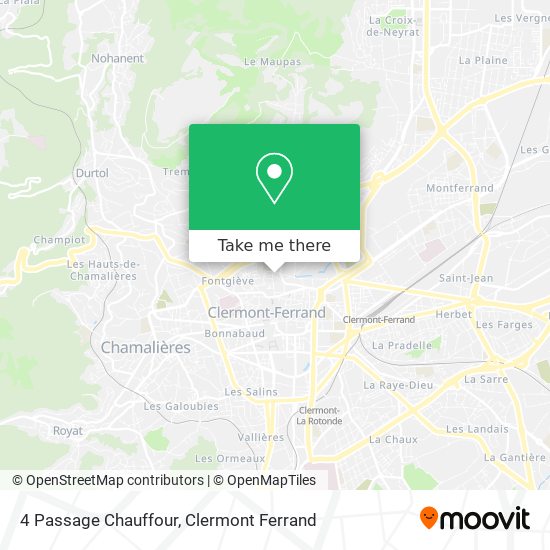 4 Passage Chauffour map