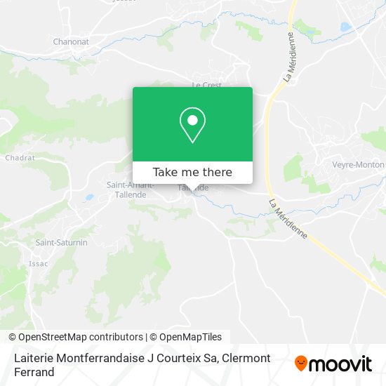 Laiterie Montferrandaise J Courteix Sa map