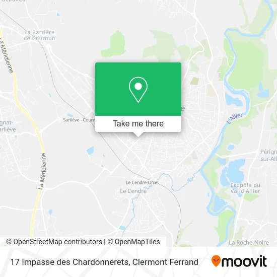 17 Impasse des Chardonnerets map