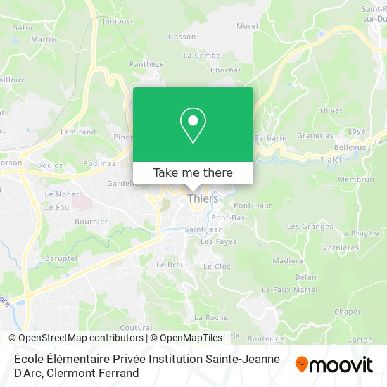 École Élémentaire Privée Institution Sainte-Jeanne D'Arc map