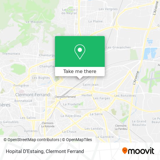 Hopital D’Estaing map