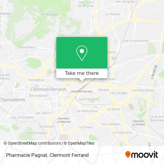 Pharmacie Pagnat map