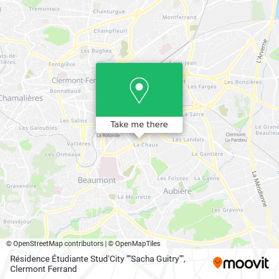 Résidence Étudiante Stud'City ""Sacha Guitry"" map