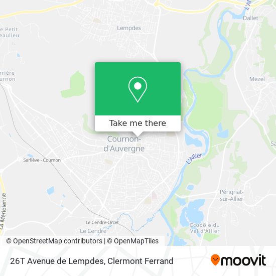 26T Avenue de Lempdes map