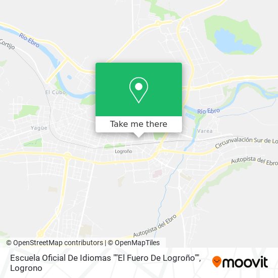 mapa Escuela Oficial De Idiomas ""El Fuero De Logroño""
