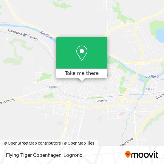 mapa Flying Tiger Copenhagen