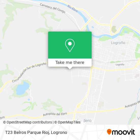 T23 Belros Parque Rioj map