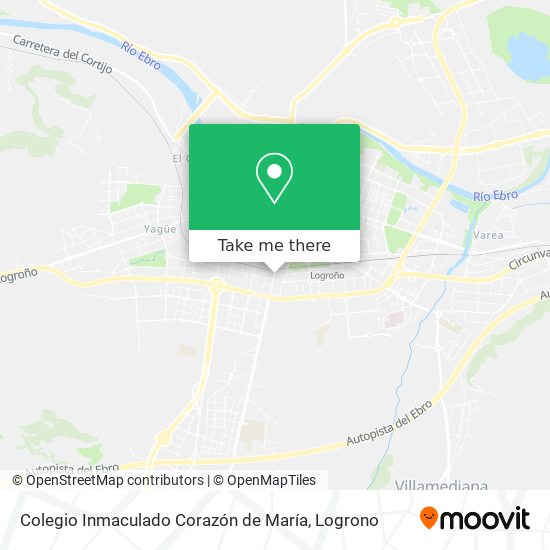 mapa Colegio Inmaculado Corazón de María