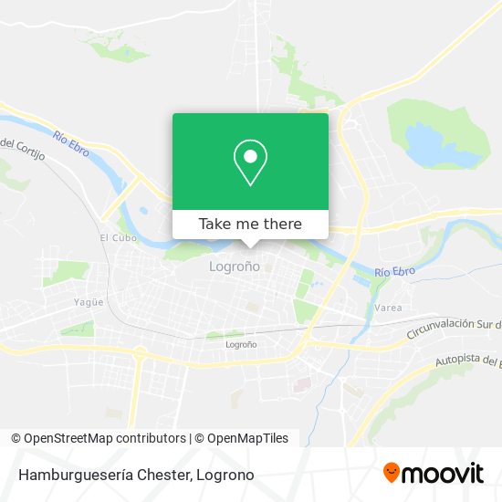 mapa Hamburguesería Chester