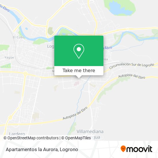 mapa Apartamentos la Aurora