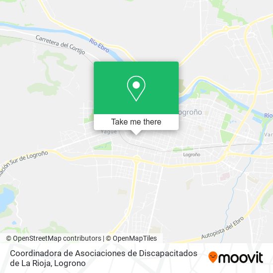 Coordinadora de Asociaciones de Discapacitados de La Rioja map