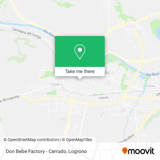 Don Bebe Factory - Cerrado map