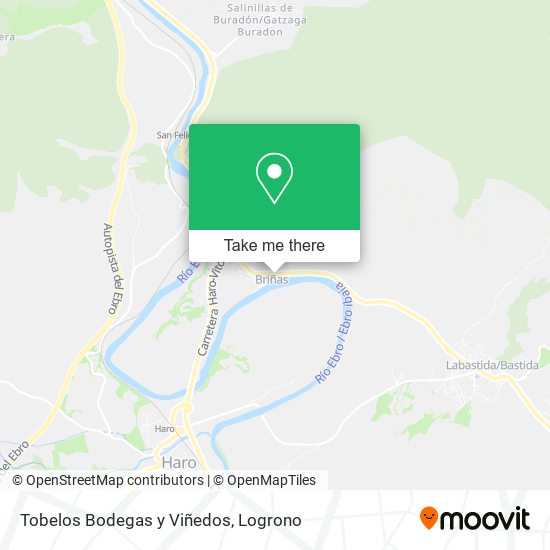 mapa Tobelos Bodegas y Viñedos