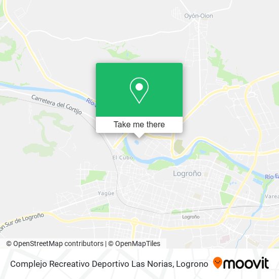 mapa Complejo Recreativo Deportivo Las Norias