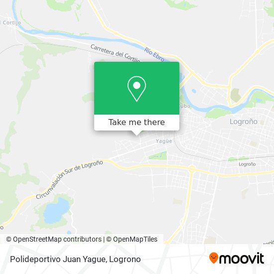 mapa Polideportivo Juan Yague
