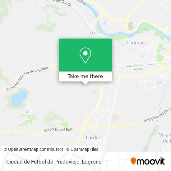 mapa Ciudad de Fútbol de Pradoviejo
