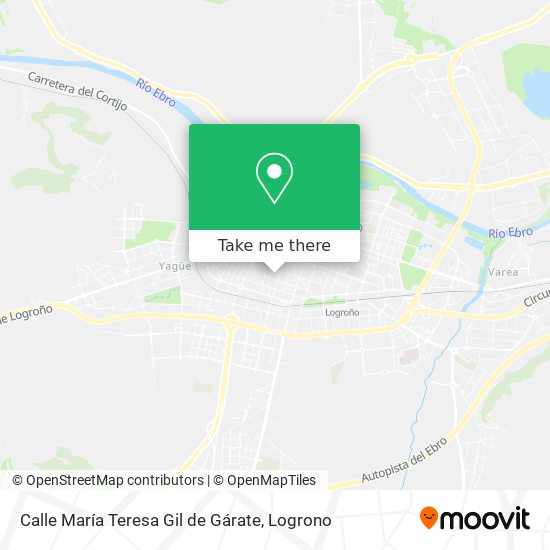 mapa Calle María Teresa Gil de Gárate