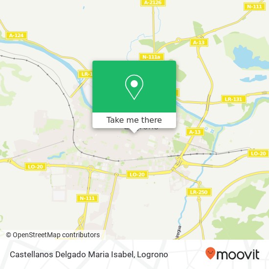 mapa Castellanos Delgado Maria Isabel, Calle Presidente Leopoldo Calvo Sotelo, 22 26003 Logroño